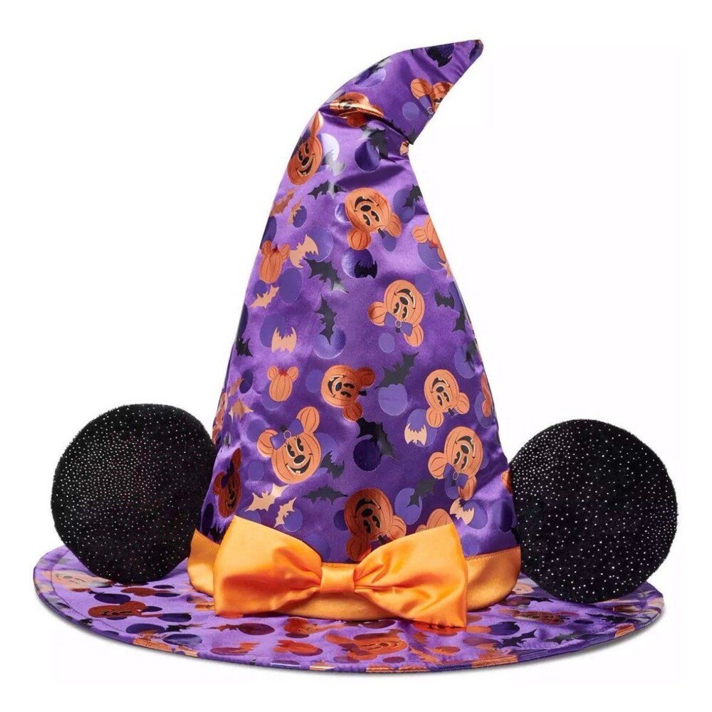 Disney Store Kids Halloween Minnie Mouse Ears Witch Fancy Dress Costume Hat